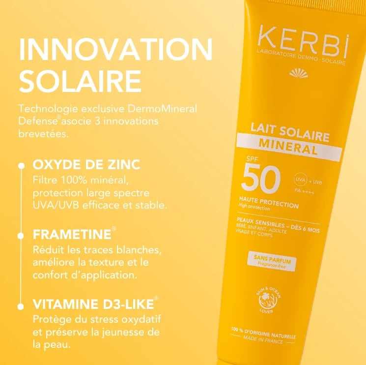 Lait Solaire Minéral SPF50 – parfümfrei