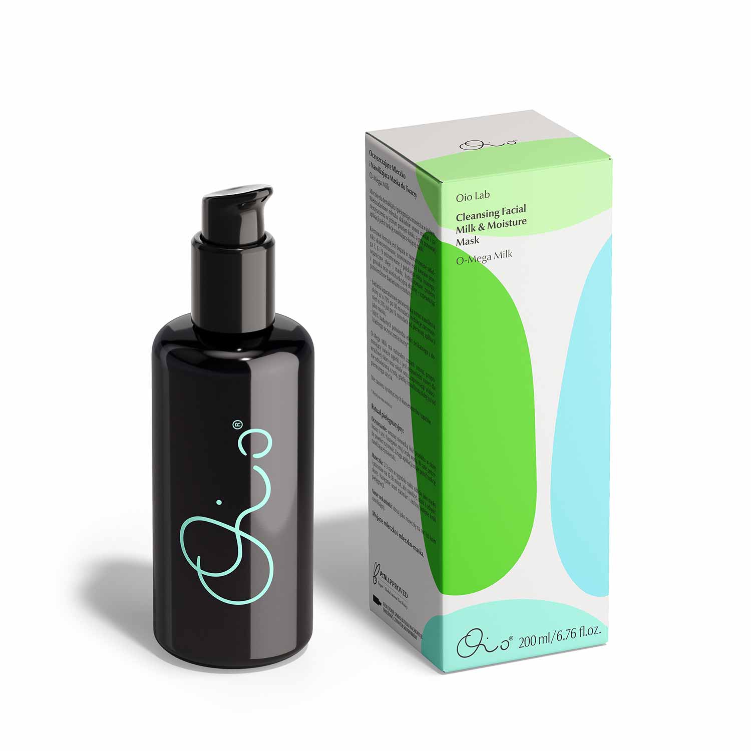 "O-Mega Milk" Cleansing Facial Milk & Moisture Mask