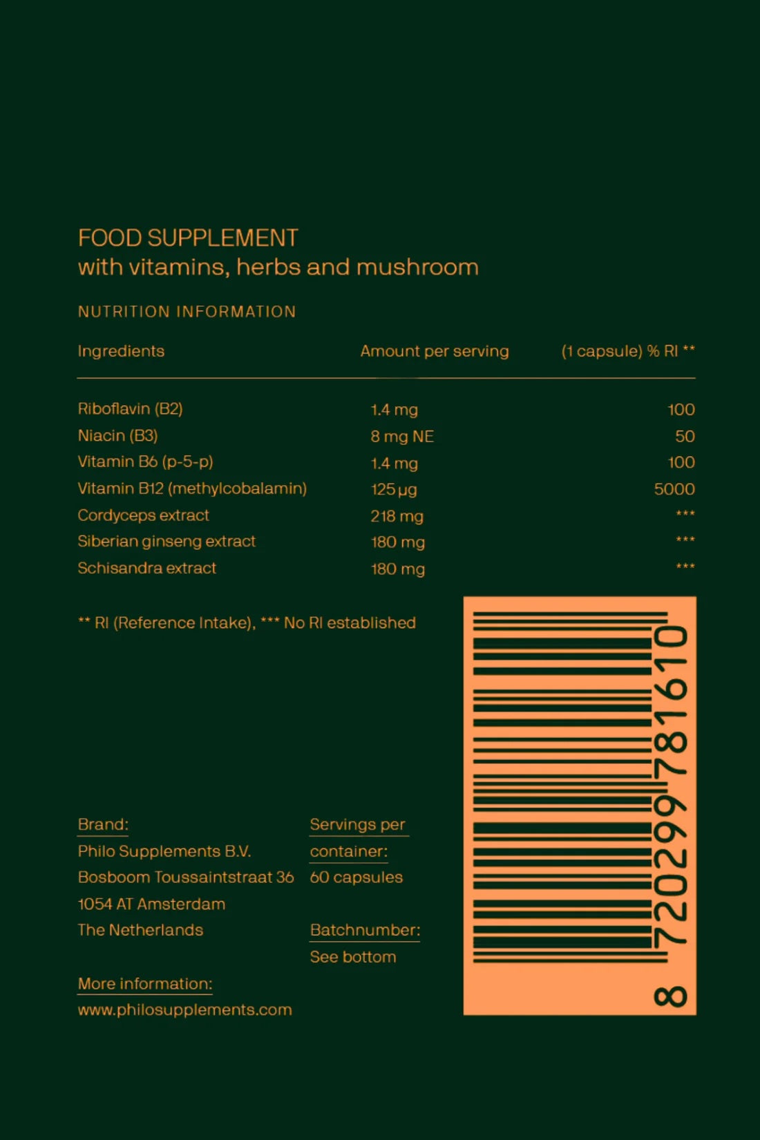 "Energy" Nahrungsergänzung