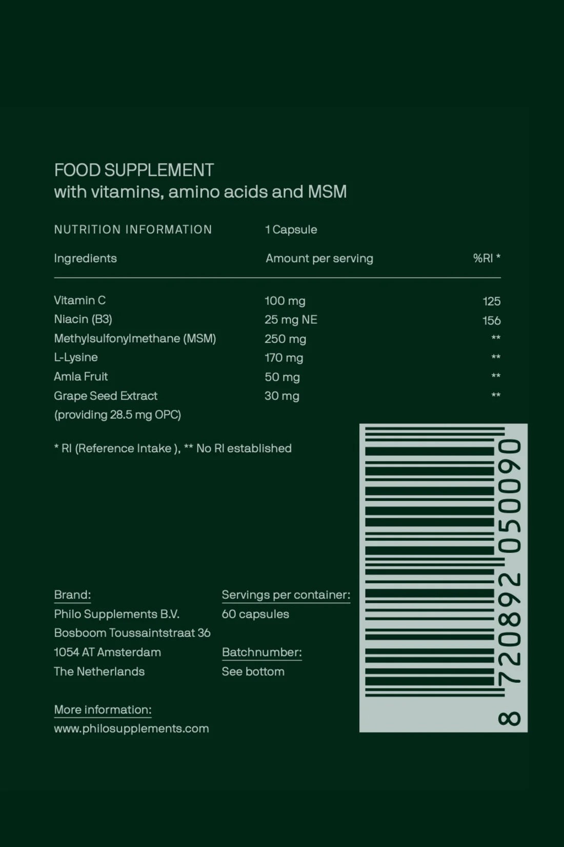 "Skin" Nahrungsergänzung