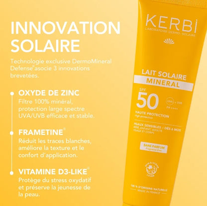 Mineralische Sonnenschutzlotion LSF 50 – parfümfrei