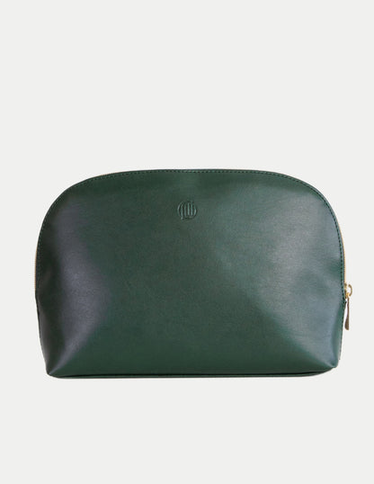 Vegan Cosmetic Bag L - Lindï Emerald Green